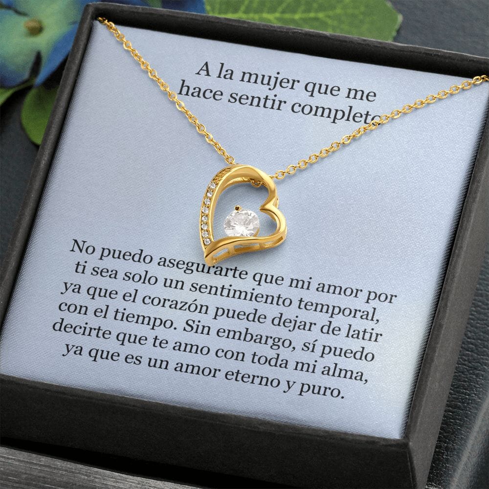 Collar Amor por siempre - For ever love- Para la mujer que me hace sentir completo Jewelry 