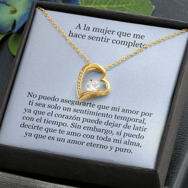 Collar Amor por siempre - For ever love- Para la mujer que me hace sentir completo Jewelry 