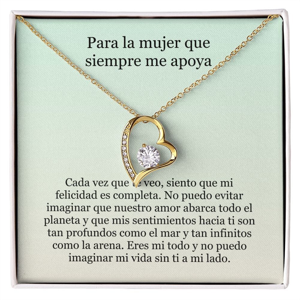 Collar Amor por siempre - For ever love- Para la mujer que siempre me apoya Jewelry 