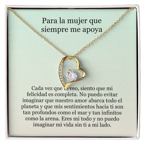 Collar Amor por siempre - For ever love- Para la mujer que siempre me apoya Jewelry 