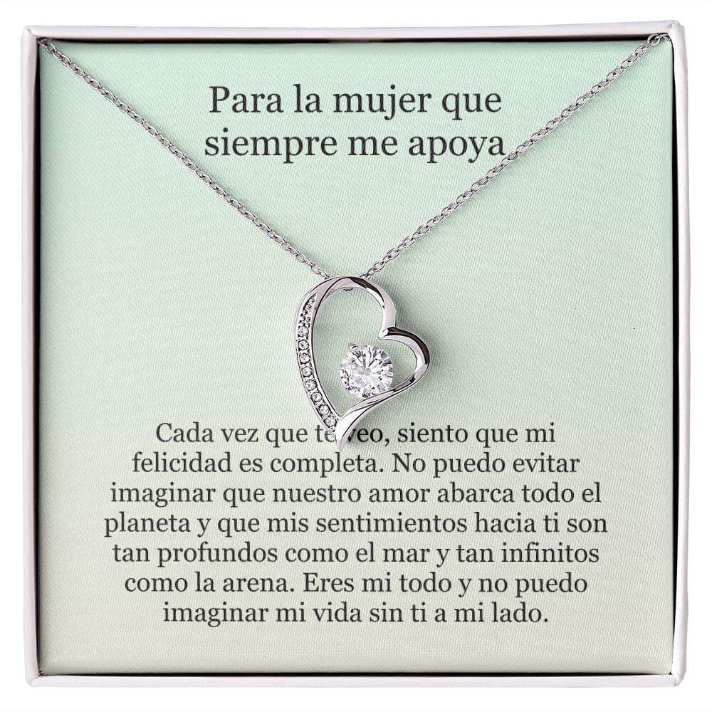 Collar Amor por siempre - For ever love- Para la mujer que siempre me apoya Jewelry 