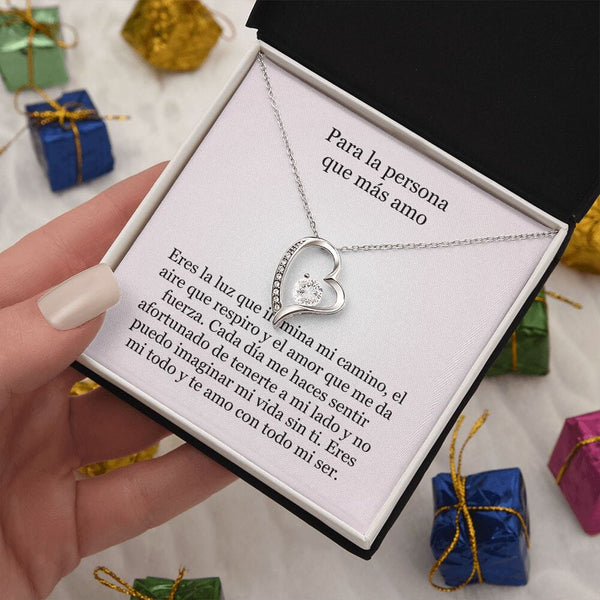 Collar Amor por siempre - For ever love- Para la persona que más amo Jewelry ShineOn Fulfillment 
