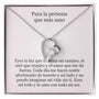 Collar Amor por siempre - For ever love- Para la persona que más amo Jewelry ShineOn Fulfillment Acabado en oro blanco de 14 k Caja Estándard (GRATIS) 