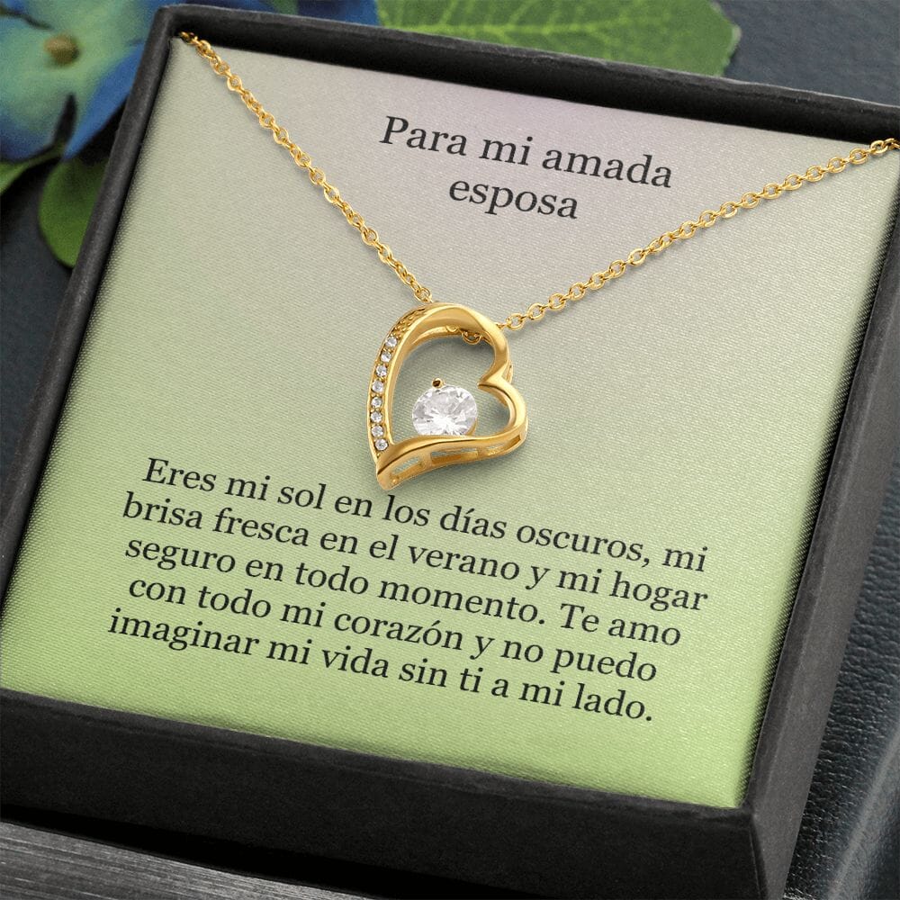 Collar Amor por siempre - For ever love- Para mi Amada Esposa Jewelry 