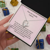 Collar Amor por siempre - For ever love- Para mi Amada esposa Jewelry ShineOn Fulfillment Acabado en oro blanco de 14 k Caja Estándard (GRATIS) 