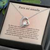 Collar Amor por siempre - For ever love- Para mi Amada Jewelry ShineOn Fulfillment Acabado en oro blanco de 14 k Caja Estándard (GRATIS) 
