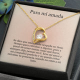 Collar Amor por siempre - For ever love- Para mi Amada Jewelry ShineOn Fulfillment Acabado en Oro Amarillo de 18 quilates. Caja Estándard (GRATIS) 