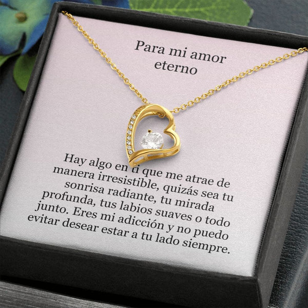 Collar Amor por siempre - For ever love- Para mi Amor eterno Jewelry ShineOn Fulfillment Acabado en Oro Amarillo de 18 quilates. Caja Estándard (GRATIS) 