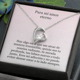 Collar Amor por siempre - For ever love- Para mi Amor eterno Jewelry ShineOn Fulfillment Acabado en oro blanco de 14 k Caja Estándard (GRATIS) 