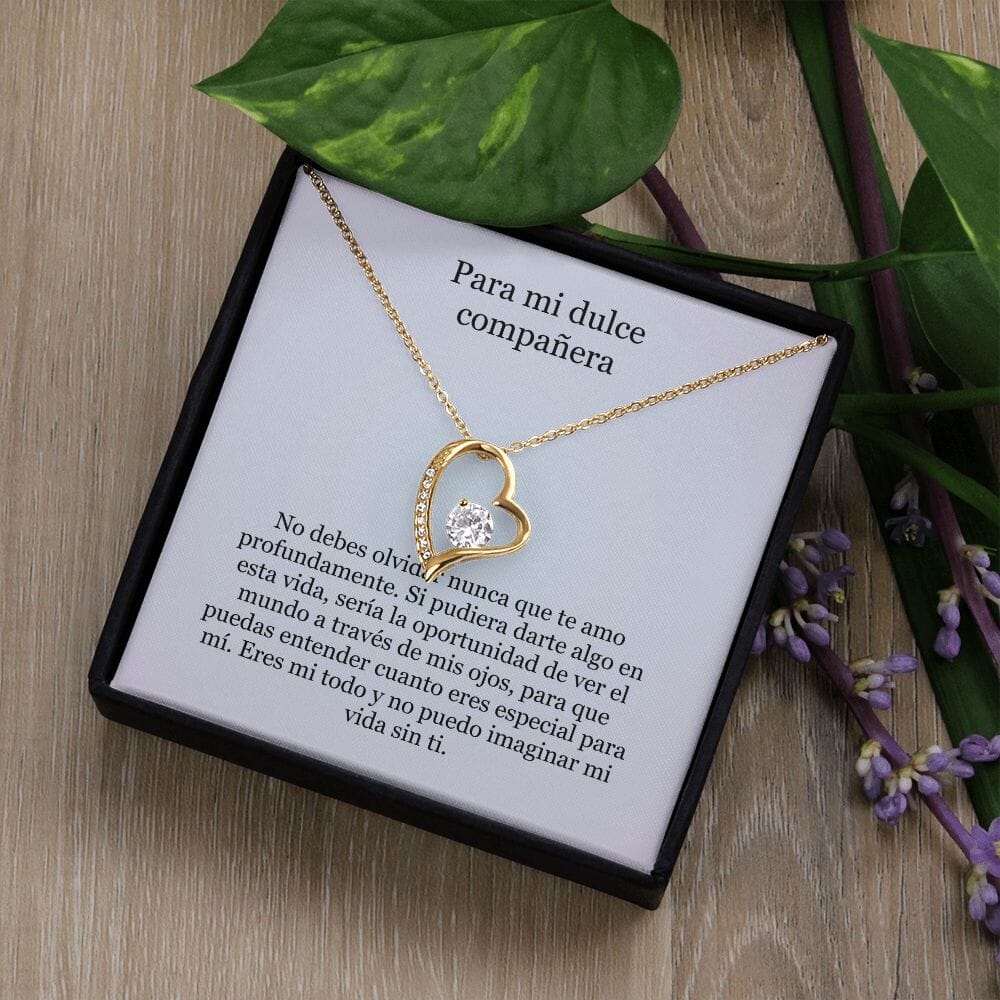 Collar Amor por siempre - For ever love- Para mi dulce compañera Jewelry ShineOn Fulfillment 