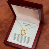 Collar Amor por siempre - For ever love- Para mi mujer ideal Jewelry ShineOn Fulfillment Acabado en Oro Amarillo de 18 quilates. Caja de Lujo (Madera con Luz Led) 