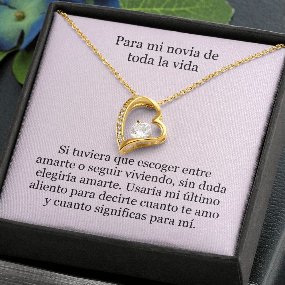 Collar Amor por siempre - For ever love- Para mi novia de toda la vida Jewelry 