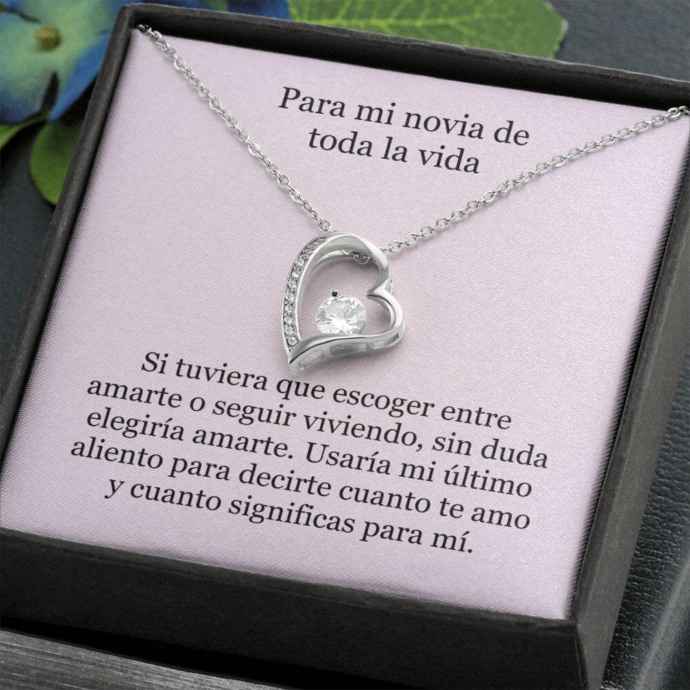 Collar Amor por siempre - For ever love- Para mi novia de toda la vida Jewelry 