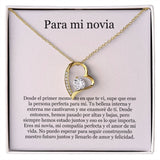 Collar Amor por siempre - For ever love- Para mi Novia Jewelry ShineOn Fulfillment Acabado en Oro Amarillo de 18 quilates. Caja Estándard (GRATIS) 