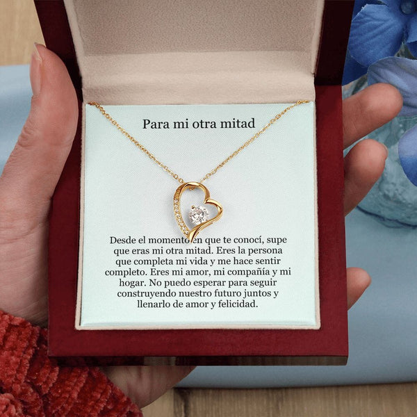 Collar Amor por siempre - For ever love- Para mi otra mitad Jewelry ShineOn Fulfillment 