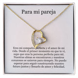 Collar Amor por siempre - For ever love- Para mi pareja Jewelry ShineOn Fulfillment Acabado en Oro Amarillo de 18 quilates. Caja Estándard (GRATIS) 