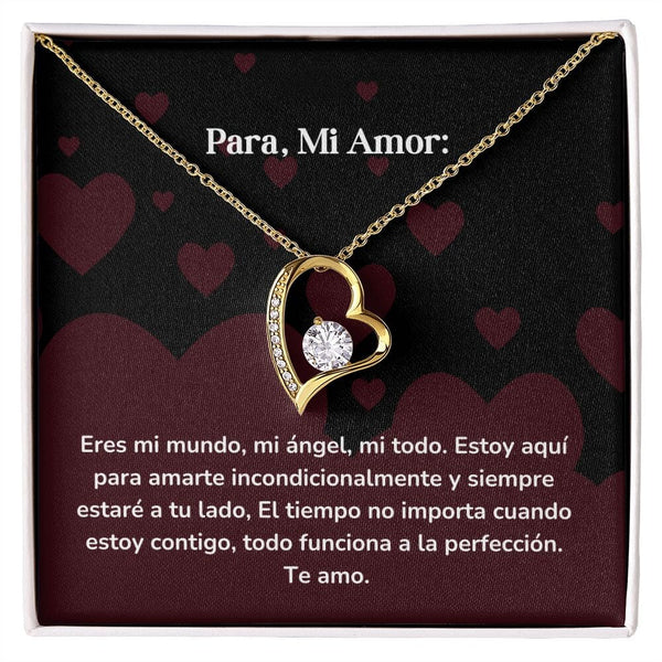Collar amor por siempre- Forever Love - Eres mi mundo, mi ángel, mi todo. Estoy aquí para amarte incondicionalmente Jewelry/ForeverLove 