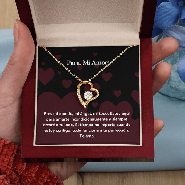 Collar amor por siempre- Forever Love - Eres mi mundo, mi ángel, mi todo. Estoy aquí para amarte incondicionalmente Jewelry/ForeverLove 