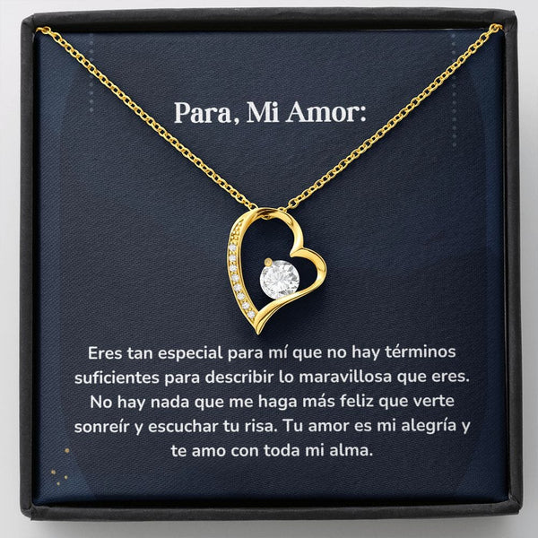 Collar amor por siempre- Forever Love - Eres tan especial para mí que no hay términos suficientes para describir lo maravillosa que eres Jewelry/ForeverLove Acabado en Oro Amarillo de 18 quilates Cajita Estandard (GRATIS) 