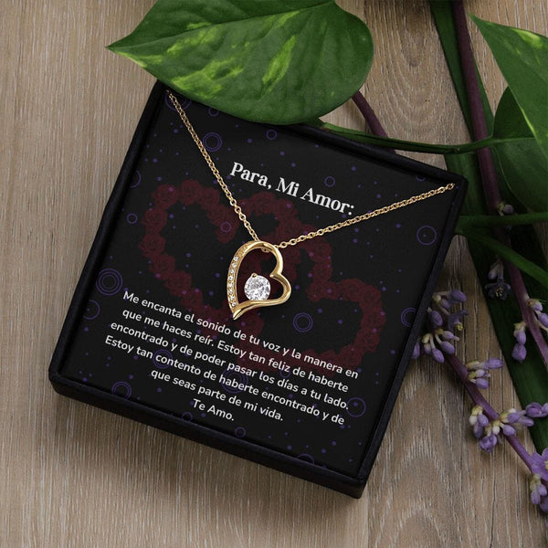 Collar amor por siempre- Forever Love - Me encanta el sonido de tu voz y la manera en que me haces reír. Jewelry/ForeverLove 