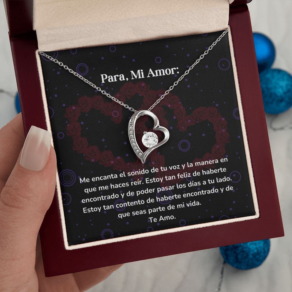 Collar amor por siempre- Forever Love - Me encanta el sonido de tu voz y la manera en que me haces reír. Jewelry/ForeverLove 