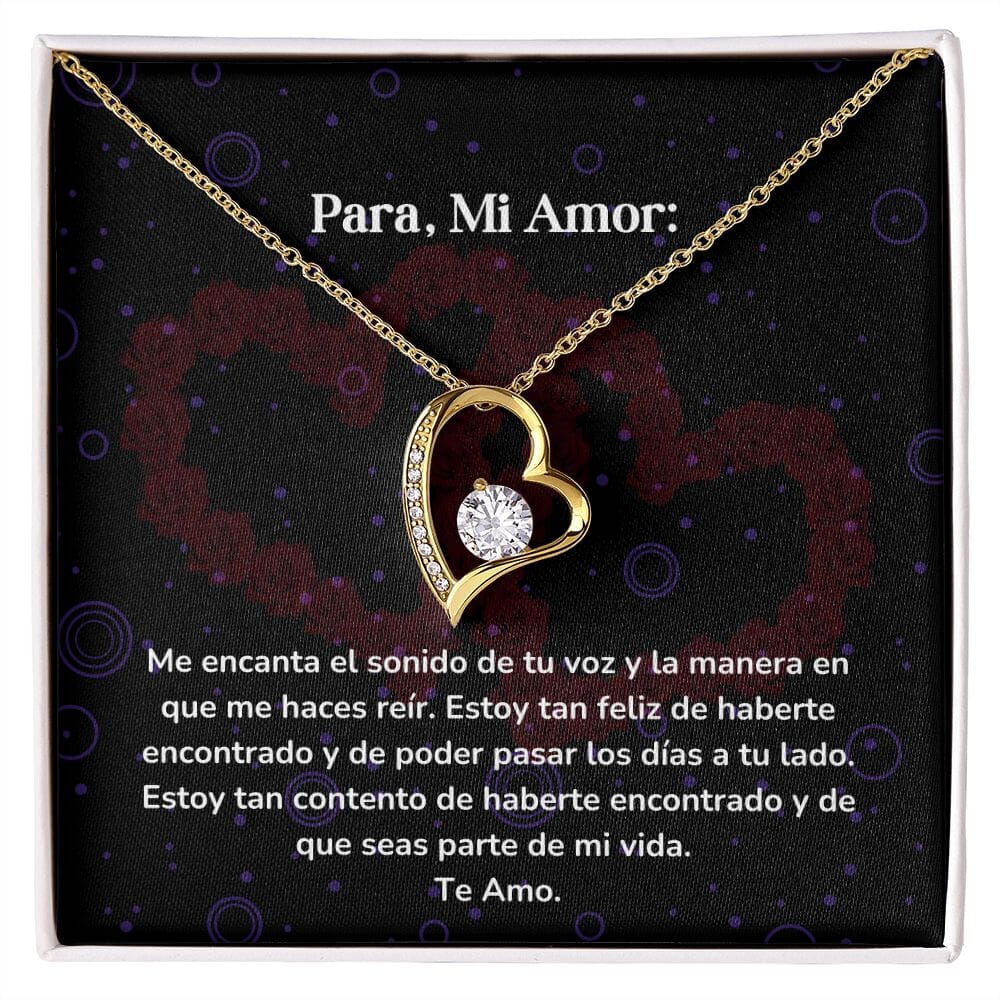 Collar amor por siempre- Forever Love - Me encanta el sonido de tu voz y la manera en que me haces reír. Jewelry/ForeverLove 