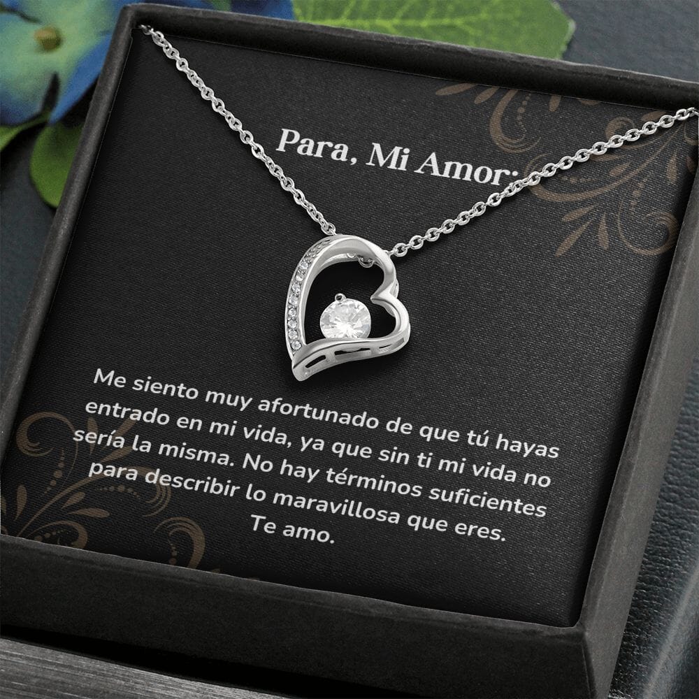 Collar amor por siempre- Forever Love - Me siento muy afortunado de que tú hayas entrado en mi vida, ya que sin ti mi vida no sería la misma Jewelry/ForeverLove 