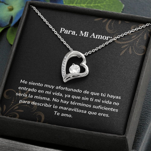 Collar amor por siempre- Forever Love - Me siento muy afortunado de que tú hayas entrado en mi vida, ya que sin ti mi vida no sería la misma Jewelry/ForeverLove 