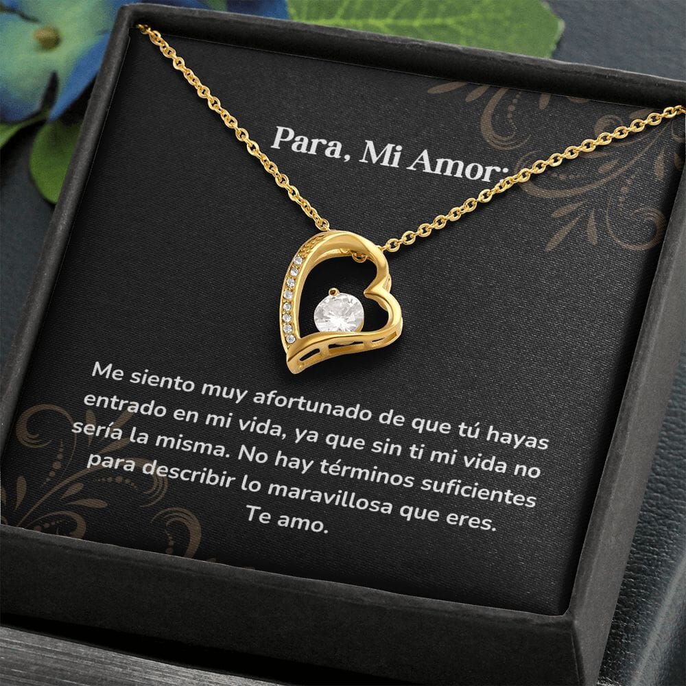 Collar amor por siempre- Forever Love - Me siento muy afortunado de que tú hayas entrado en mi vida, ya que sin ti mi vida no sería la misma Jewelry/ForeverLove 