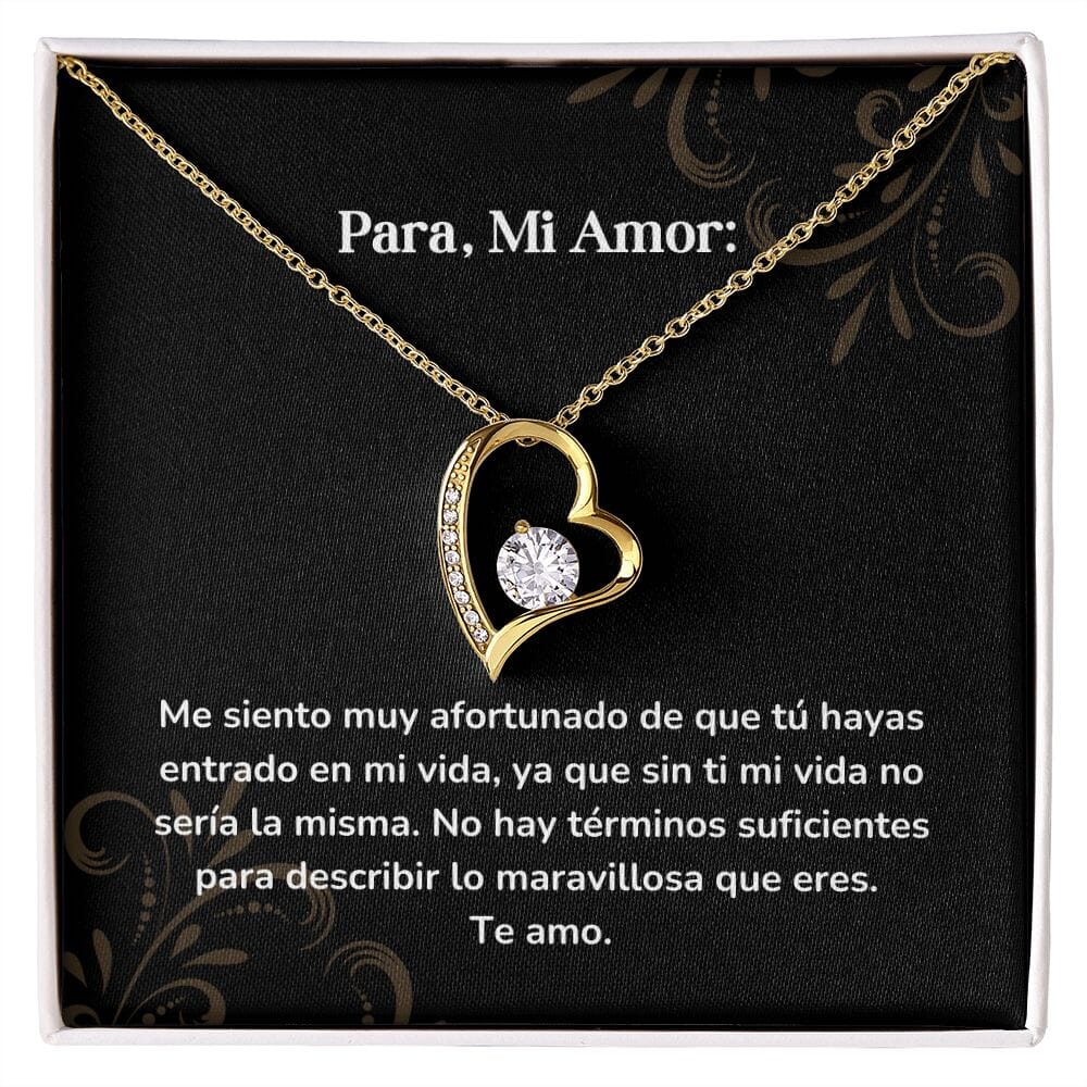 Collar amor por siempre- Forever Love - Me siento muy afortunado de que tú hayas entrado en mi vida, ya que sin ti mi vida no sería la misma Jewelry/ForeverLove 