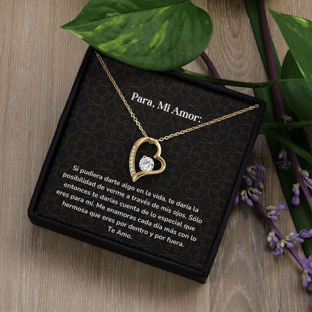 Collar amor por siempre- Forever Love - Si pudiera darte algo en la vida, te daría la posibilidad de verme a través de mis ojos. Jewelry/ForeverLove 