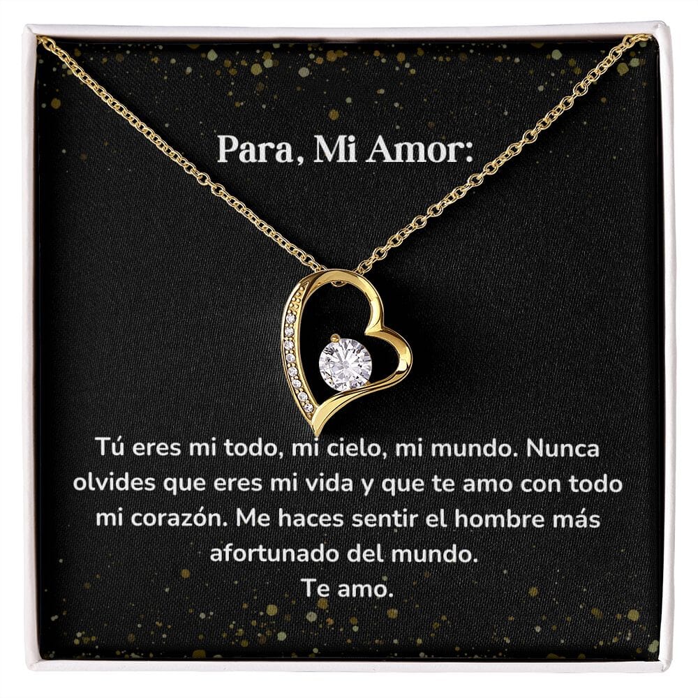 Collar amor por siempre- Forever Love - Tú eres mi todo, mi cielo, mi mundo. Nunca olvides que eres mi vida y que te amo con todo mi corazón. Jewelry/ForeverLove 