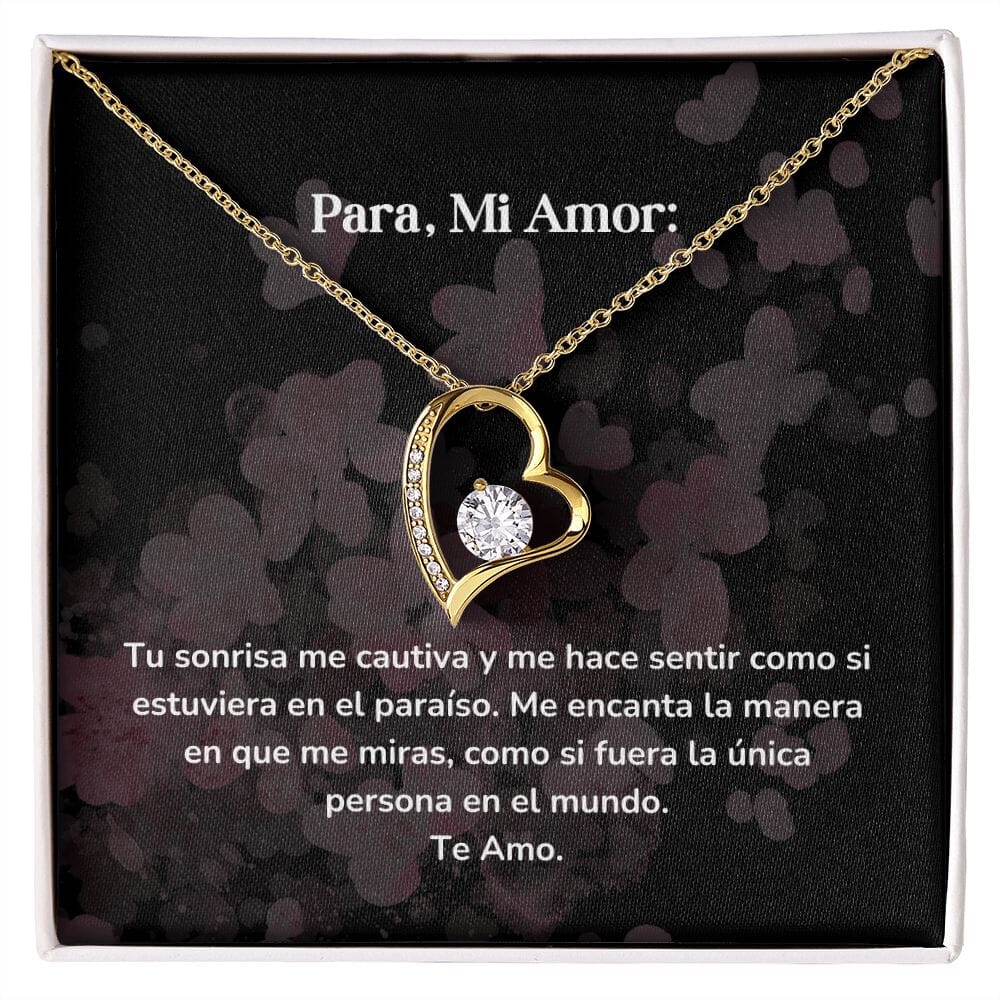 Collar amor por siempre- Forever Love - Tu sonrisa me cautiva y me hace sentir como si estuviera en el paraíso. Jewelry/ForeverLove 
