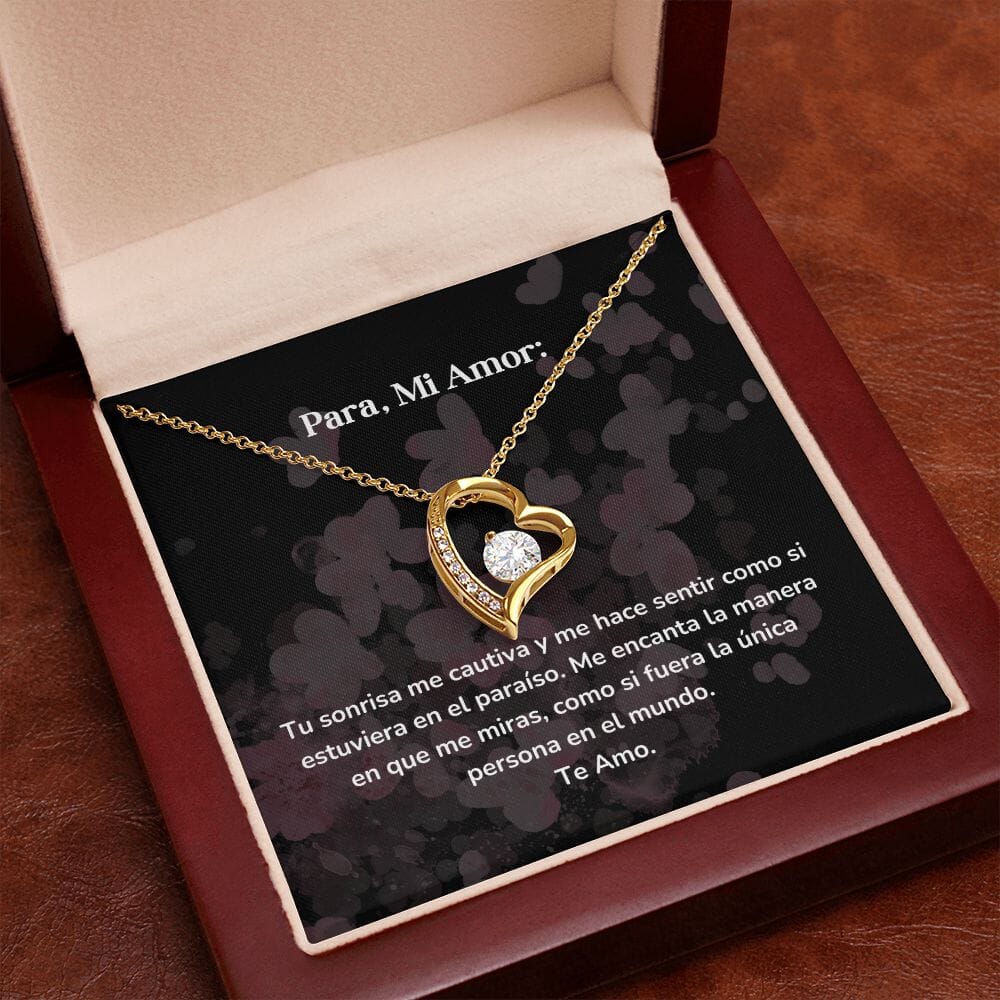 Collar amor por siempre- Forever Love - Tu sonrisa me cautiva y me hace sentir como si estuviera en el paraíso. Jewelry/ForeverLove 