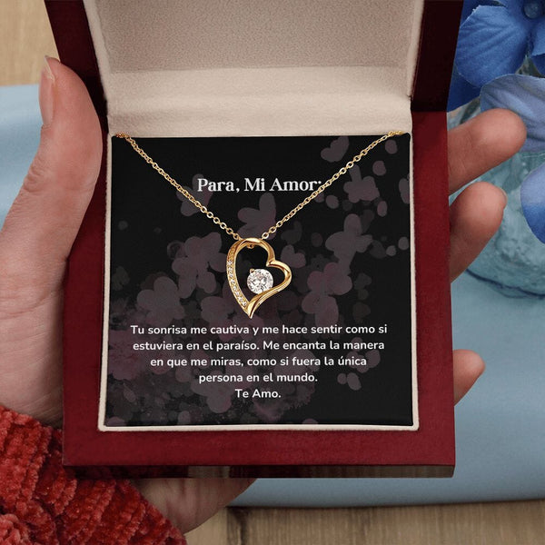 Collar amor por siempre- Forever Love - Tu sonrisa me cautiva y me hace sentir como si estuviera en el paraíso. Jewelry/ForeverLove 