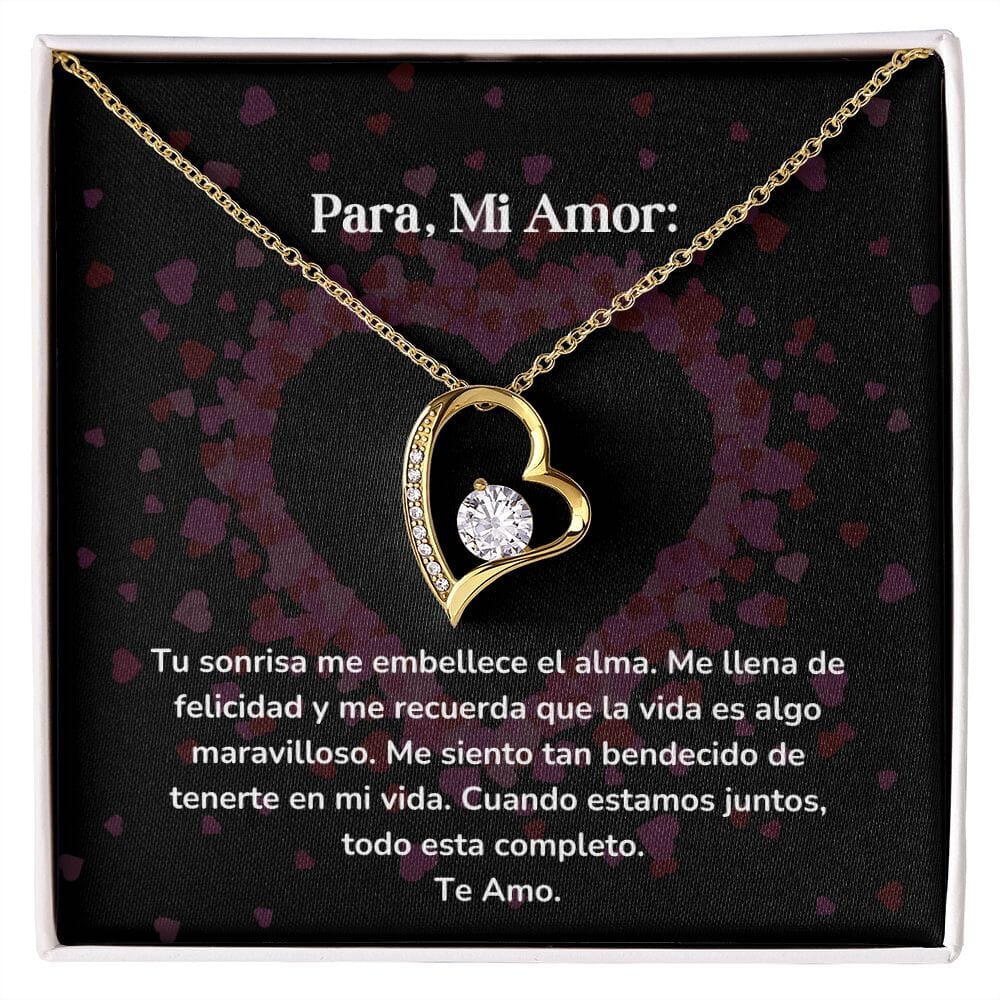 Collar amor por siempre- Forever Love - Tu sonrisa me embellece el alma. Me llena de felicidad Jewelry/ForeverLove 