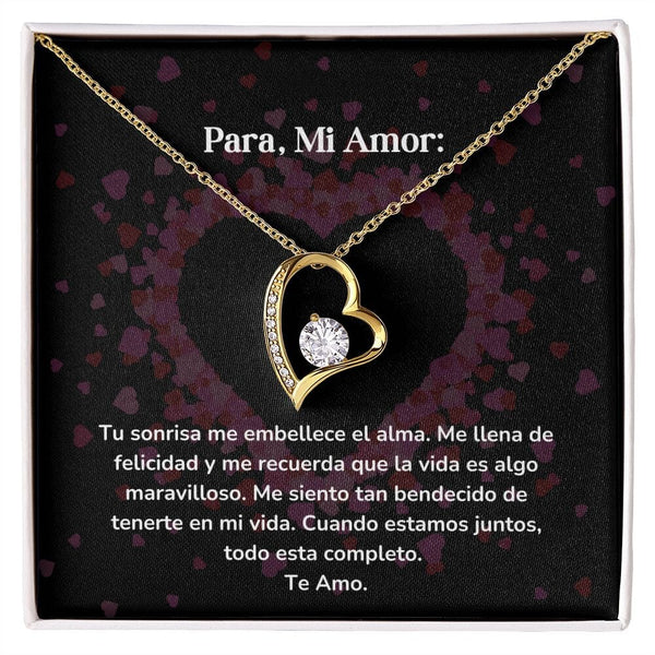 Collar amor por siempre- Forever Love - Tu sonrisa me embellece el alma. Me llena de felicidad Jewelry/ForeverLove 