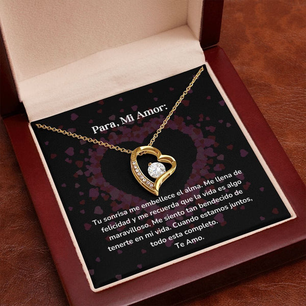 Collar amor por siempre- Forever Love - Tu sonrisa me embellece el alma. Me llena de felicidad Jewelry/ForeverLove 