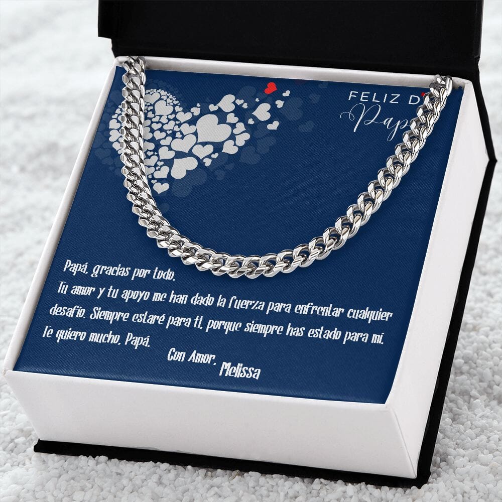 Collar Cadena Cubana Dorado: Unión Inquebrantable Jewelry/CubanLink 