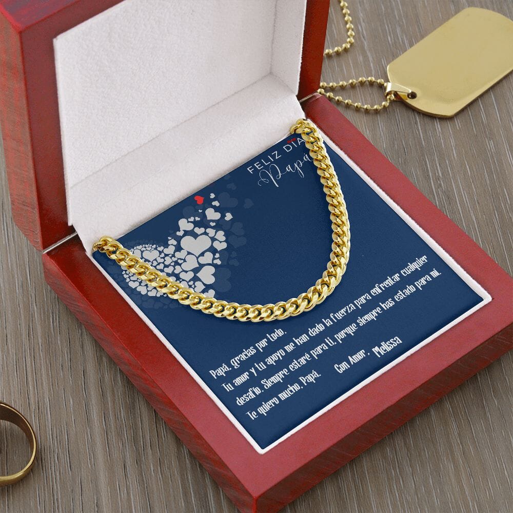 Collar Cadena Cubana Dorado: Unión Inquebrantable Jewelry/CubanLink 