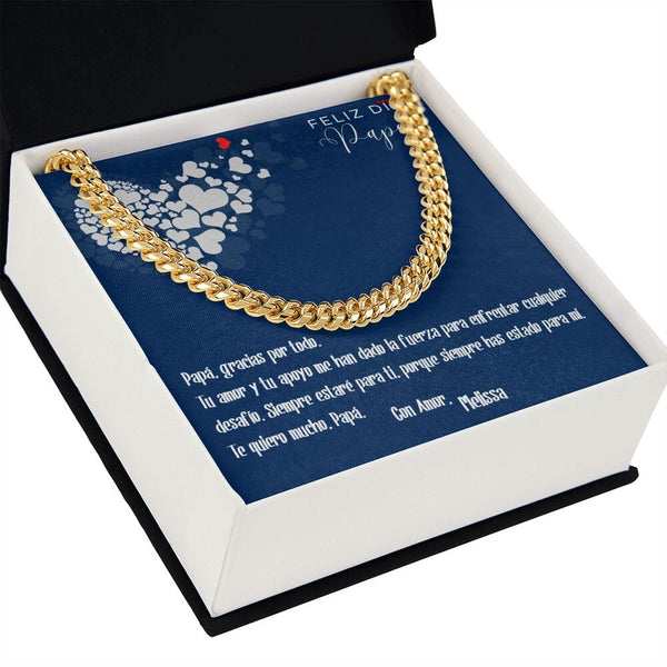 Collar Cadena Cubana Dorado: Unión Inquebrantable Jewelry/CubanLink ShineOn Fulfillment 14K Yellow Gold Finish Standard Box 