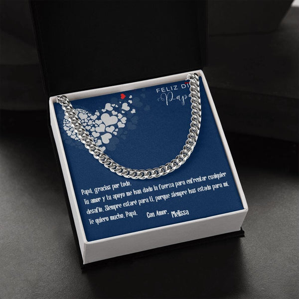 Collar Cadena Cubana Dorado: Unión Inquebrantable Jewelry/CubanLink 