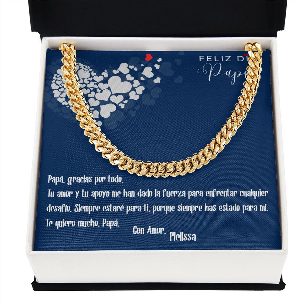 Collar Cadena Cubana Dorado: Unión Inquebrantable Jewelry/CubanLink 