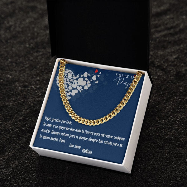 Collar Cadena Cubana Dorado: Unión Inquebrantable Jewelry/CubanLink 