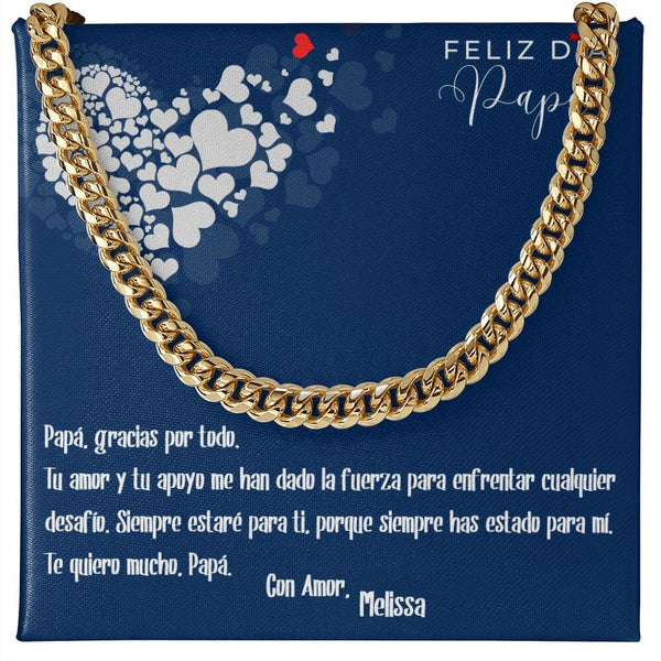 Collar Cadena Cubana Dorado: Unión Inquebrantable Jewelry/CubanLink ShineOn Fulfillment 