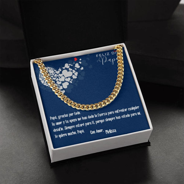 Collar Cadena Cubana Dorado: Unión Inquebrantable Jewelry/CubanLink 