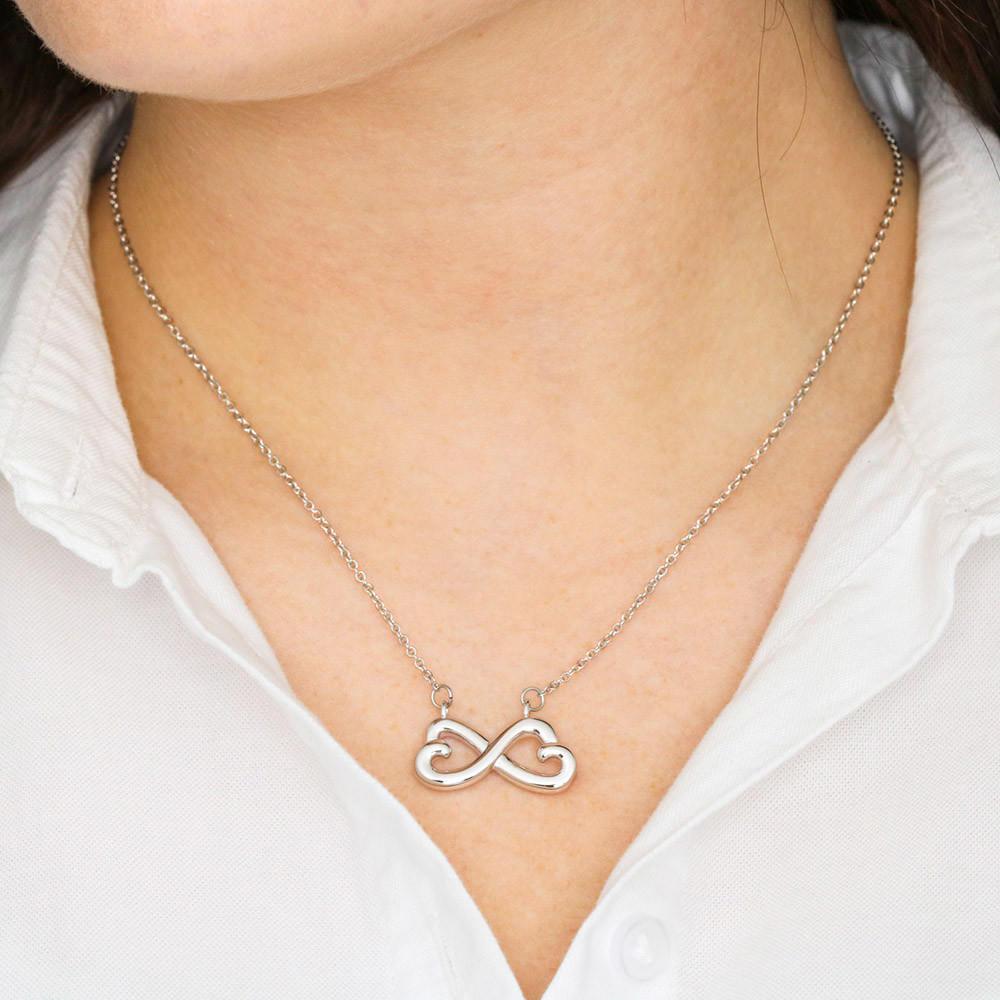 Collar con tarjeta con mensaje para la Abuela: Mantente Fuerte! Collar forma Ancla & Corazón. Jewelry 