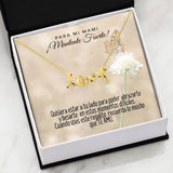 Collar con tarjeta con mensaje para mi Mami: Mantente Fuerte! Collar Love por siempre Jewelry ShineOn Fulfillment 
