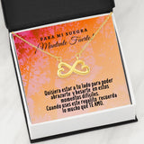 Collar con tarjeta con mensaje para mi Suegra: Mantente Fuerte! Jewelry ShineOn Fulfillment 