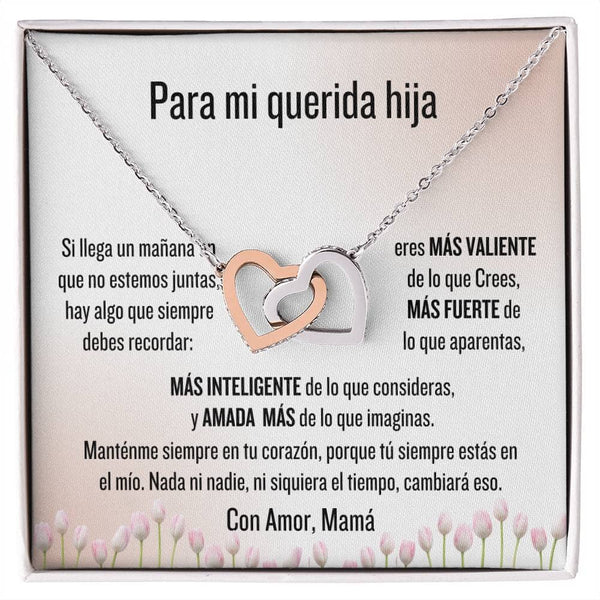 Collar "Corazones Eternos" - Un Regalo de Amor Maternal Jewelry ShineOn Fulfillment <p>Acero Inoxidable Pulido &amp; Acabado en Oro Rosa.</p> Standard Box 